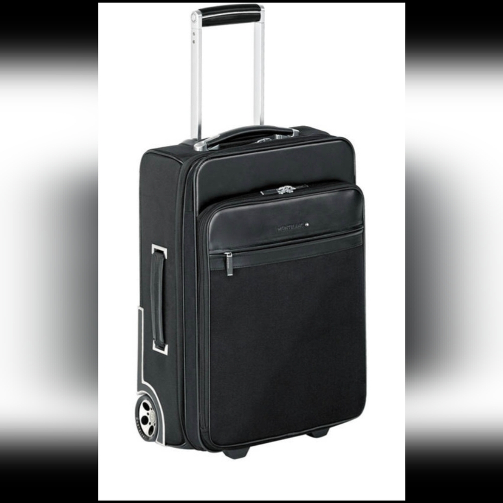 Montblanc, Black Wheeled Carry-On Bag.